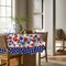 4th of July Tablecloth 70x70 Inch Round, Patriotic Watercolor Poppy Flowers Independence Day Memorial Day Table Cover for Party Picnic Dinner Decor